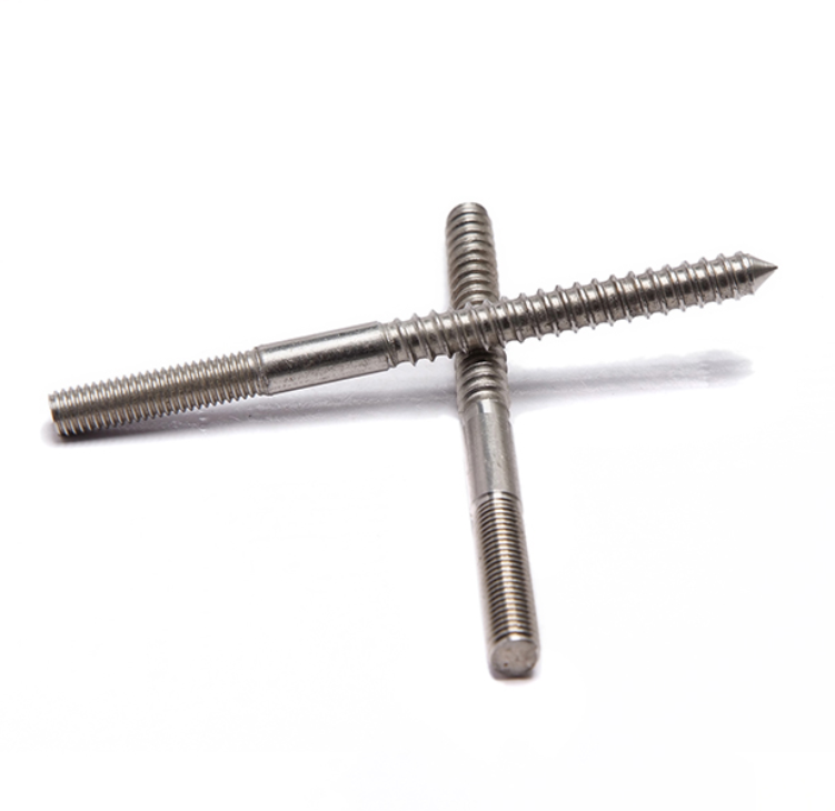 Stainless Steel Solar Panel Mounting Double Thread Screw M10*200mm Dual Thread Screw