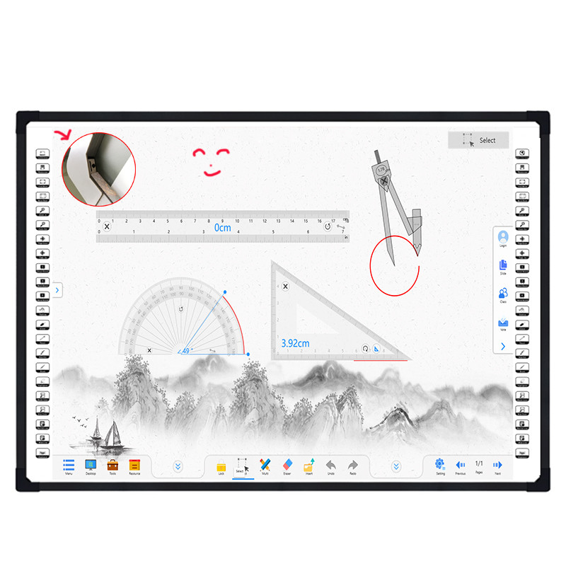 Electronic DTV Optical Interactive Whiteboard 2 Touch Points