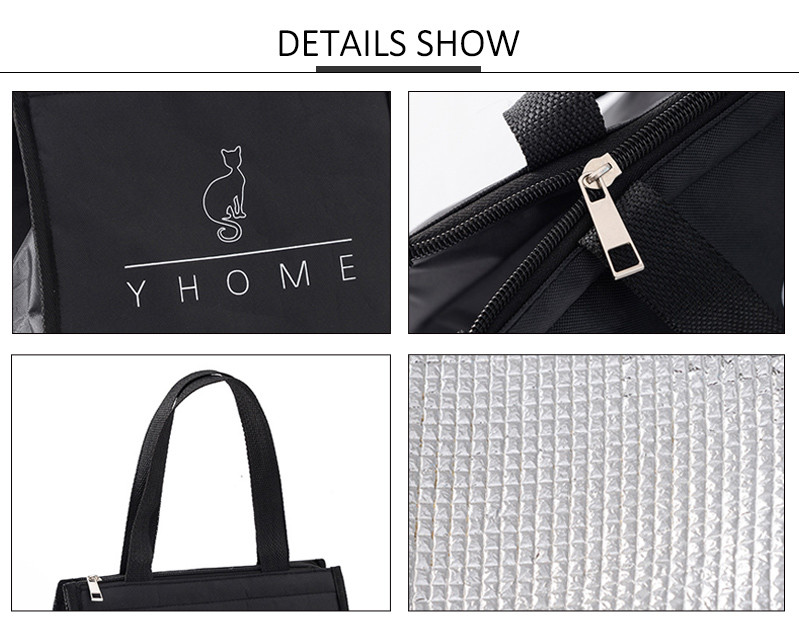 Strong linen handles 600D Oxford H22Cm Thermos Cool Bag