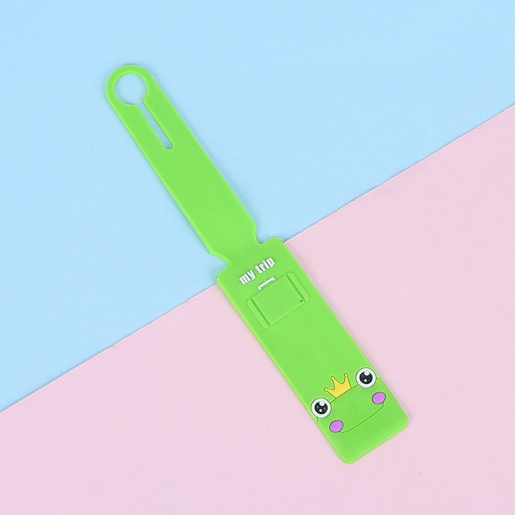 Flexible Bright Silicone Luggage Tags For Travel Easy To Suitcase Tags With Name Cards