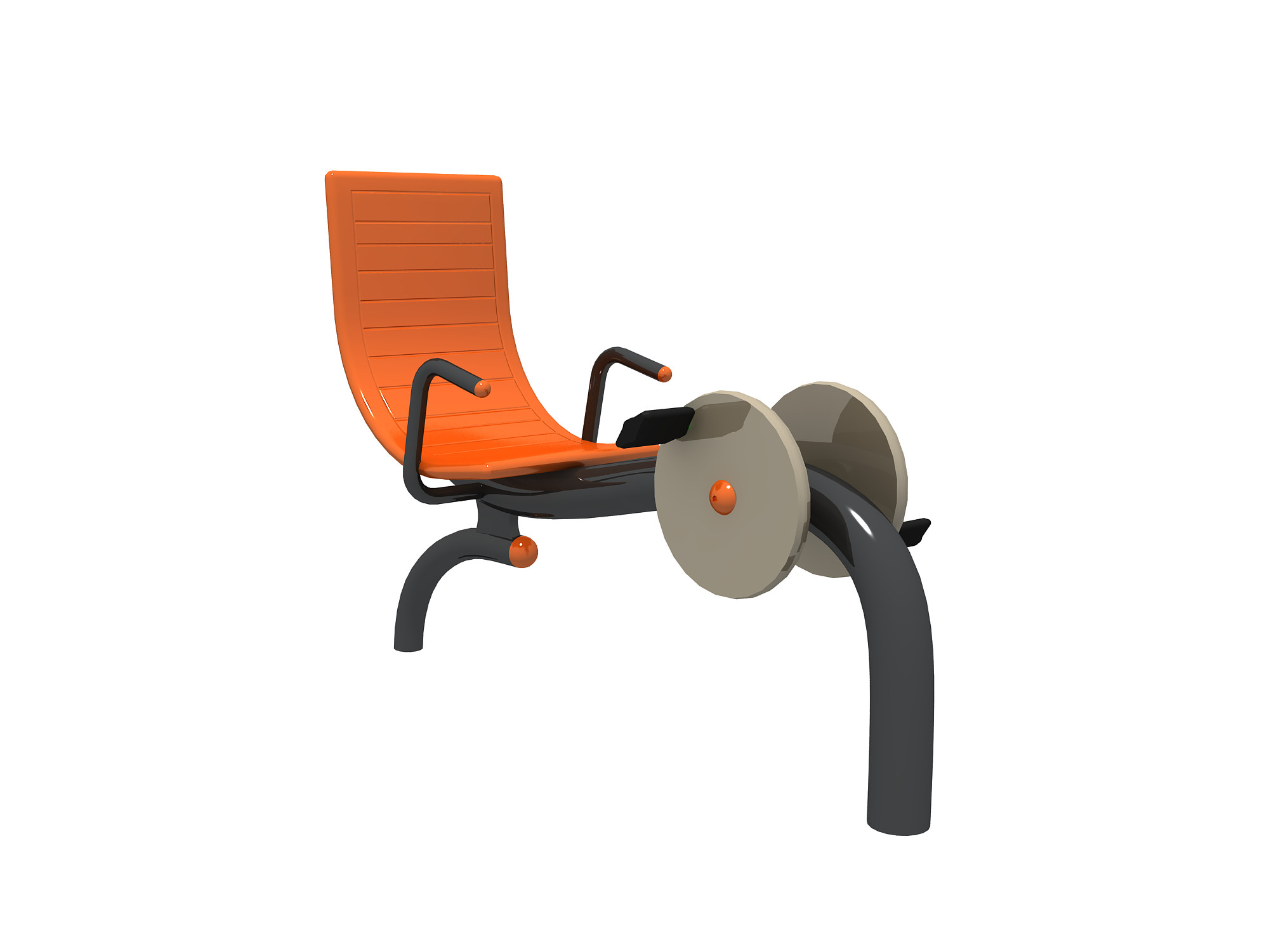 2017 Single Bicycle Outdoor Fitness Equipment for Park Gym Exercise Equipment