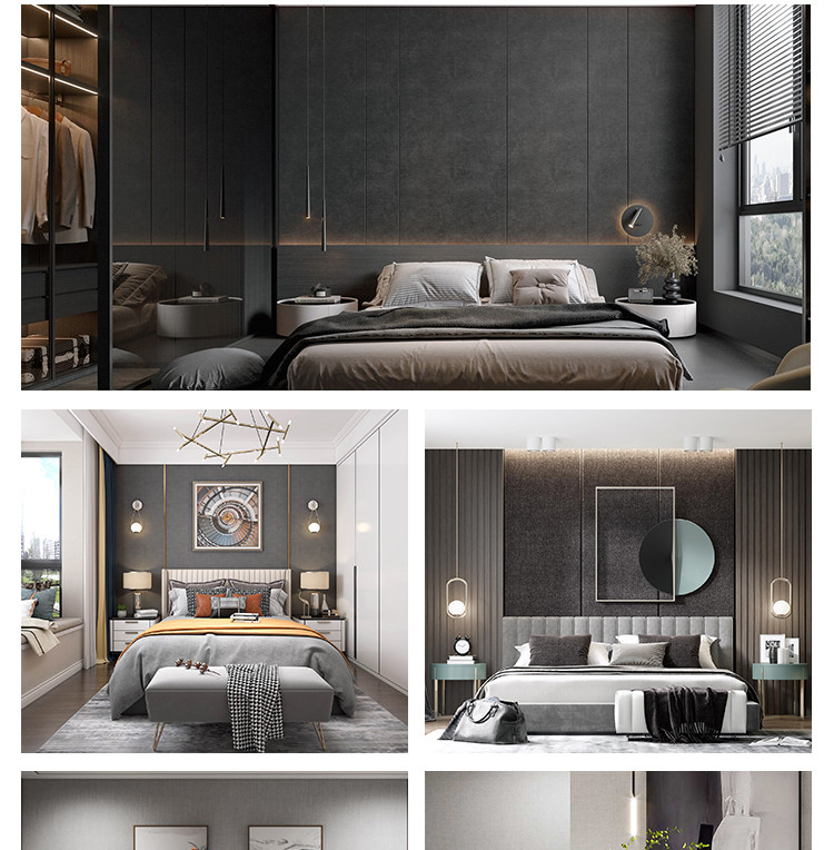 Luxury Decorative Eco-Friendly Waterproof Fabric Bamboo Fiber Wall Paneling