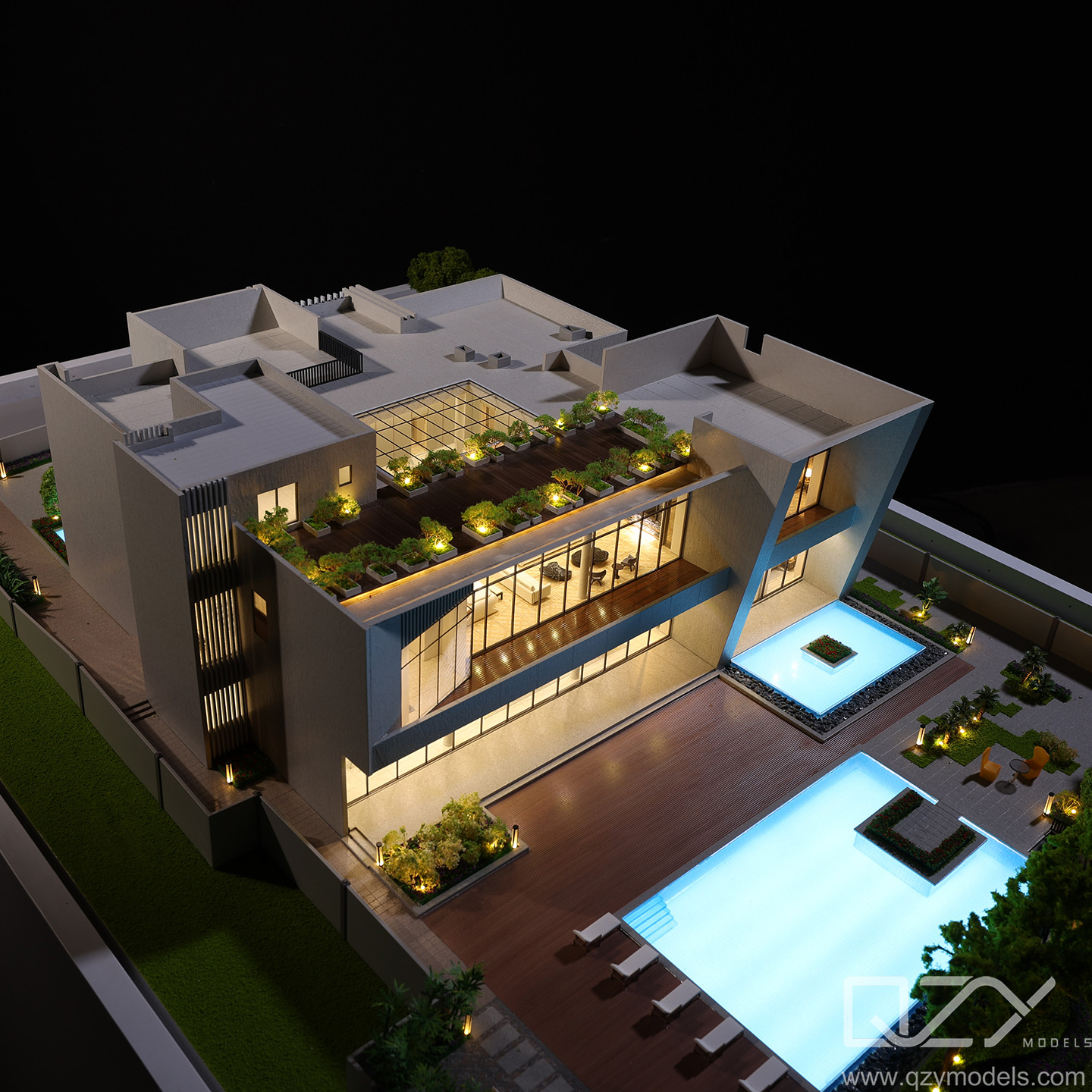1/50 Cavali Villa Model Maker Architecture Moriyama House Model Saudi Arabia