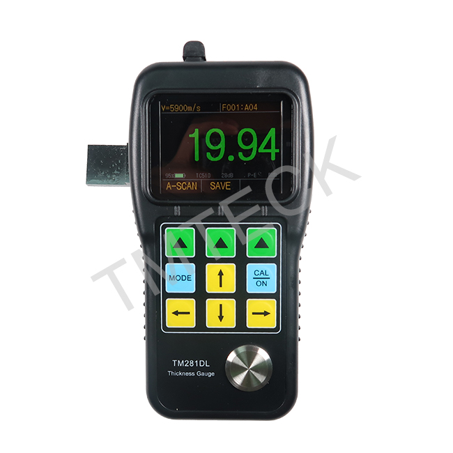 TM281DL ultrasonic thickness gauge A&B Scan Thru-paint&coatings