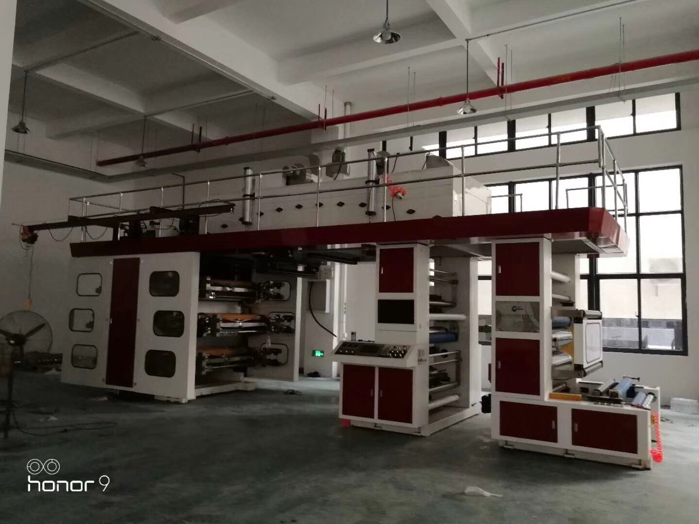 Mini CI Flexo Label Printing Machine 15kw 6 Colors Central Drum