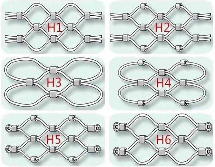 316 Stainless Steel Cable Mesh Netting Wire Diameter 1mm-2.5mm