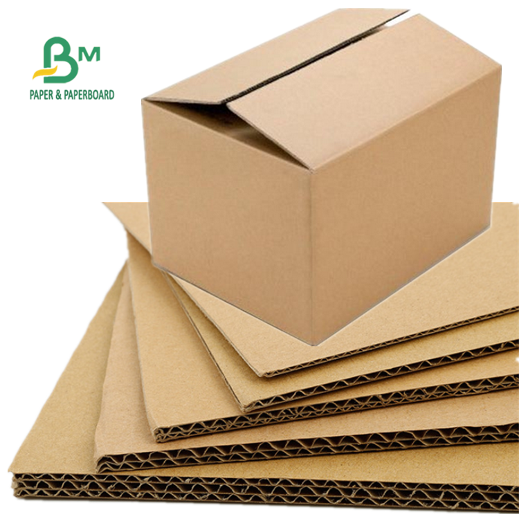 B C E Flute Corrugated Cardboard Sheets , Kraft Paper Board 2mm 3mm 3.5mm Thick