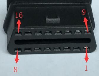 16 Pin J1962 OBD2 OBDII Female Connector with Endurable Straight Pins