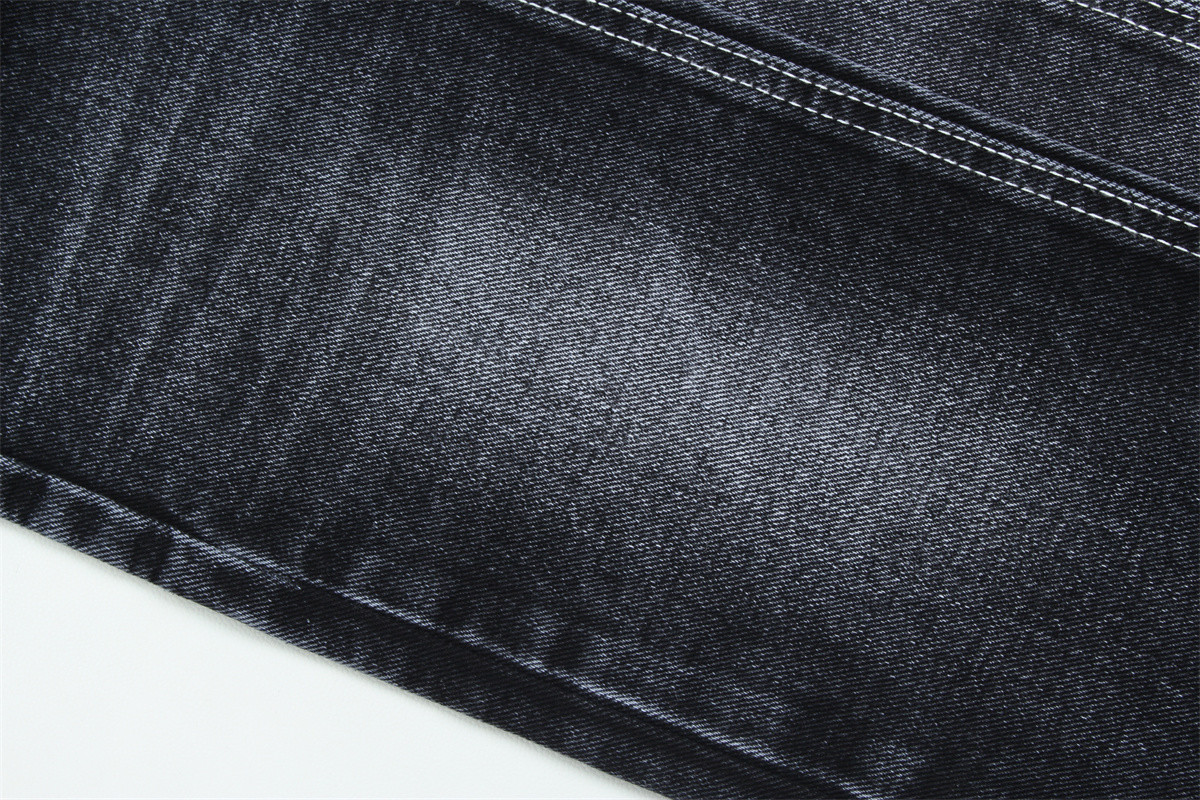 14oz competitive price Black Denim Fabric For Man Jeans Or Jacket Black Backside High Quality For Brand Jeans