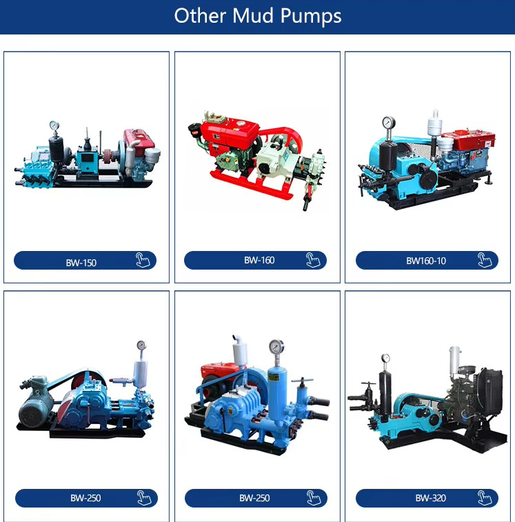 Drilling Mud Pump For Borehole Water Well Drilling BW 250 With Diesel Engine