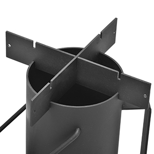 Large Fuel Chamber Portable Camping Stove for 3-5 People Iron Metal for Outdoor Cooking