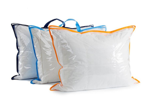 Waterproof PVC Blanket Bag Sewing Zipper Plastic Bag For Pillow / Quilt