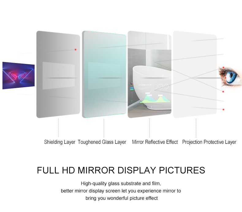 High Quality Selfie Magic Mirror Photo Frame Touch Screen Smart Mirror