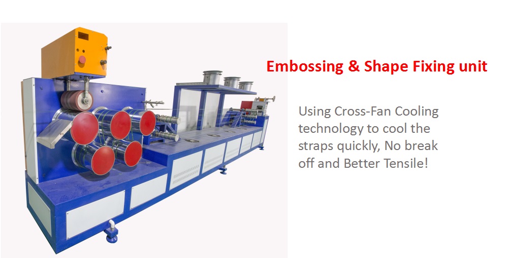 Automatic Single Screw PET Strap Making Machine , 9mm Packing Belt Making Machine