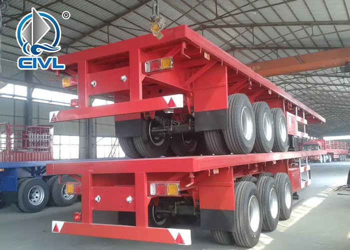 40 Feet Flatbed Semi Trailer With 3 Axles, Semi Trailer Truck from China