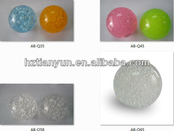 Clear Acrylic Plastic Bubble Ball , 75mm Resin Crystal Ball