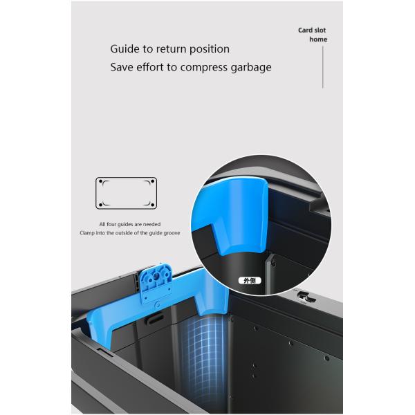 Smart Trash Can Automatic Bagging Smart Sensor Garbage Electric Touchless Square Automatic Bin Smart Home