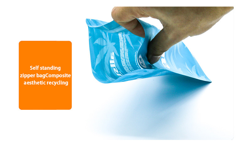 Odor Resistant Plastic Zipper Lock Child Protective Bags Self-Standing Food Bag Custom Made