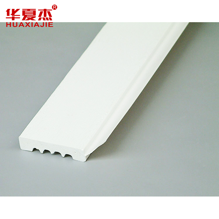 Plain white sound absorption heat resistant interior decoration home  plastic pvc window ceiling exterior moulding