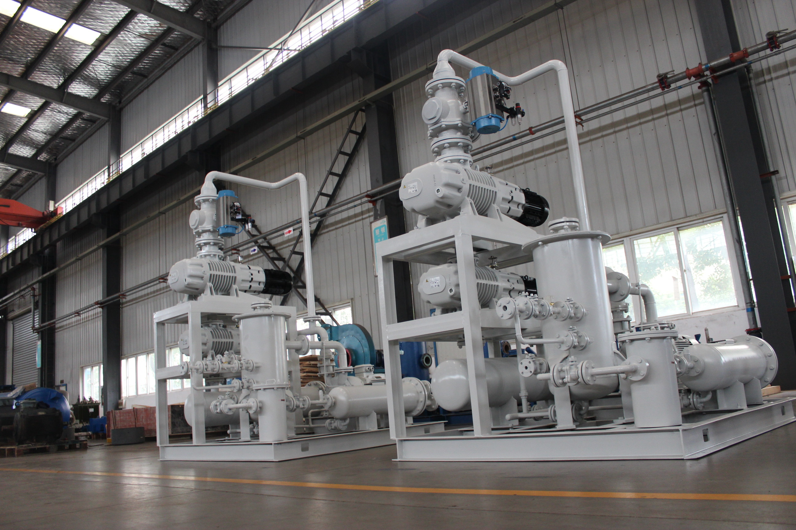 Industrial Liquid Ring Vacuum Pump Booster System Higher Vacuum Higher Suction Capacity