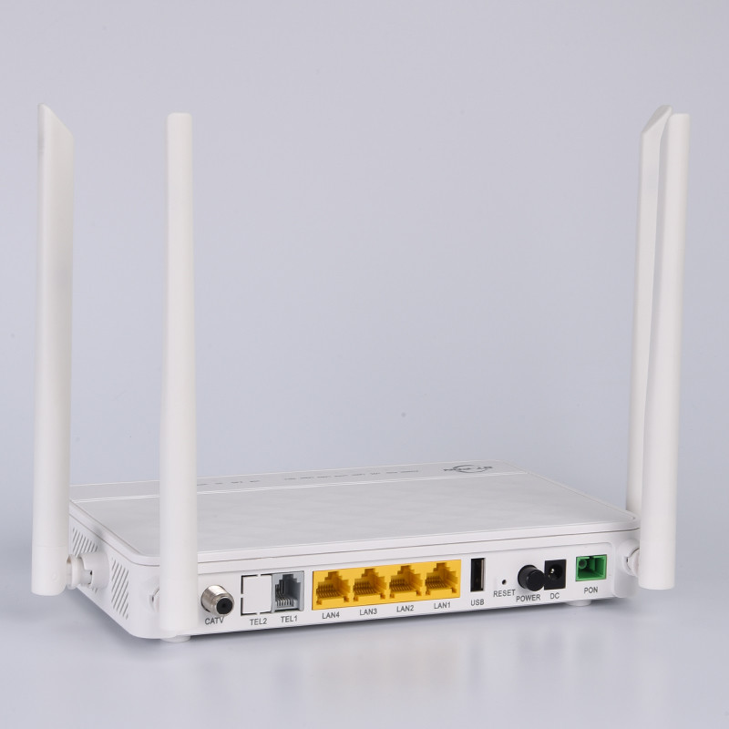 2GE Compatible ZTE Huawei Fiber Optic Equipment GPON Dual Band ONU