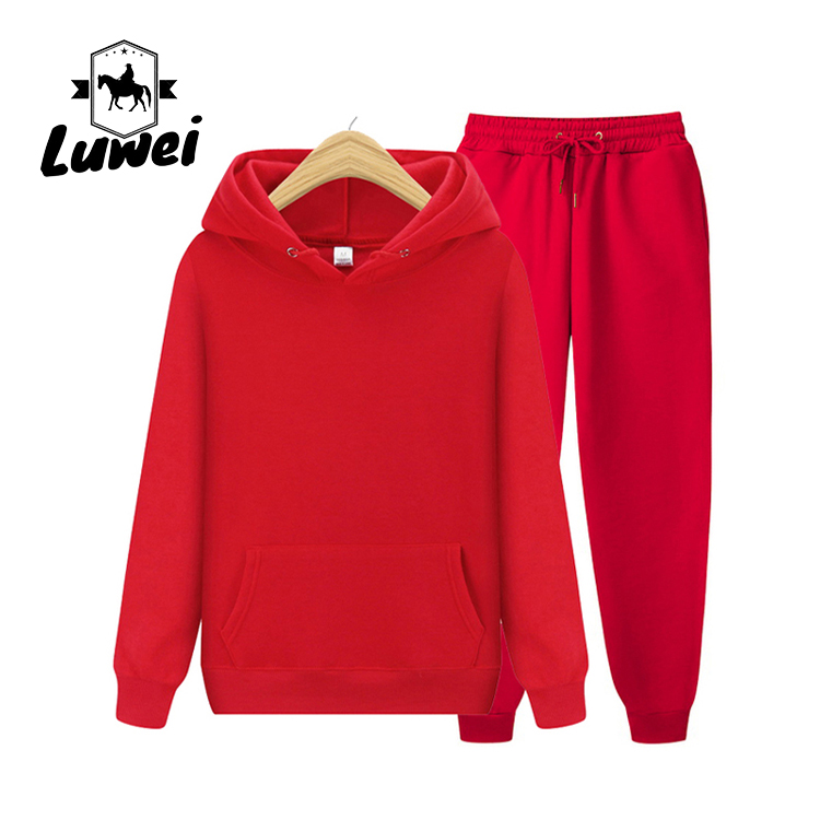 Custom Drop Shoulder Made Men's Sweatshirt Sudaderas Con CapuchaHeavy Fitness Hoodies And Joggers Set