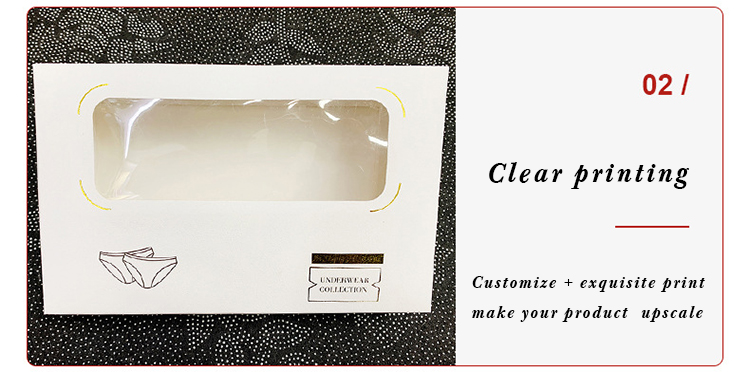 ODM Children's Coated Paper Underwear Clothes Cardboard Shirt Boxes With Window