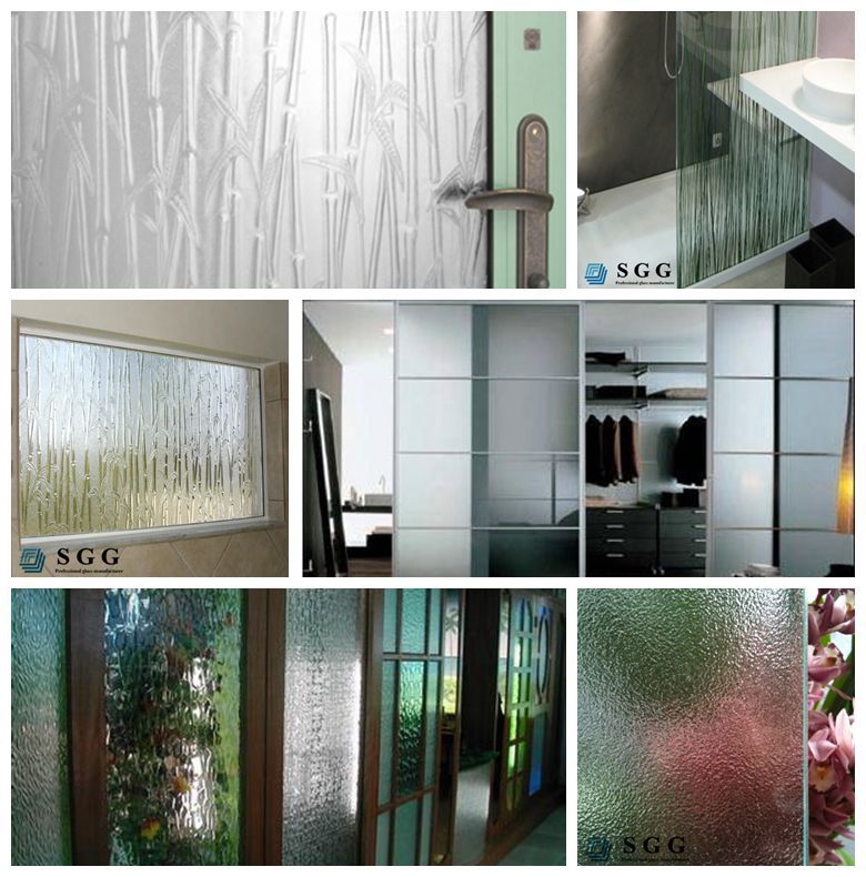 high quality Nashiji pattern tempered glass