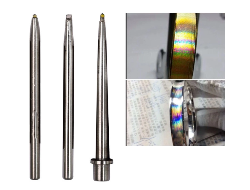 SS304 shank Diamond Engraving Bit For Making Rainbow Lines