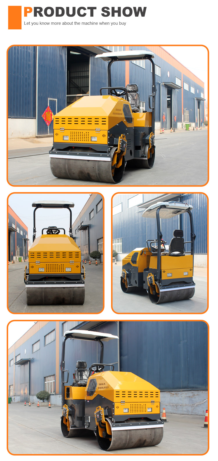 28.5 kw YL1100 2.5 Ton Construction Machinery Road Roller with Water Sprinkling Model
