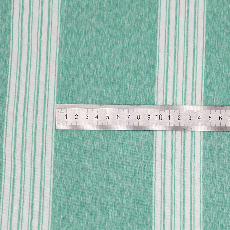 Delicate And Comfortable Beautiful And Simple Striped Knit Fabric For T-Shirt