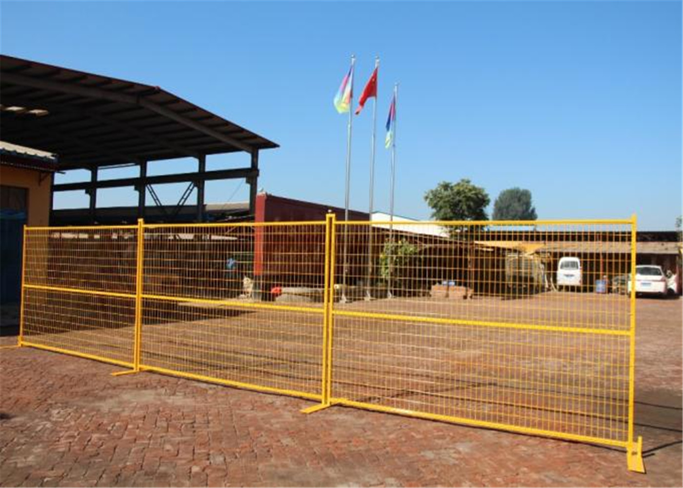 8’H/2430mm*10’L/3048mm Canada standard construction fencing panels mesh 3"x6" 75mm x 100mm Tubing 1.2"/30mmx1.5mm
