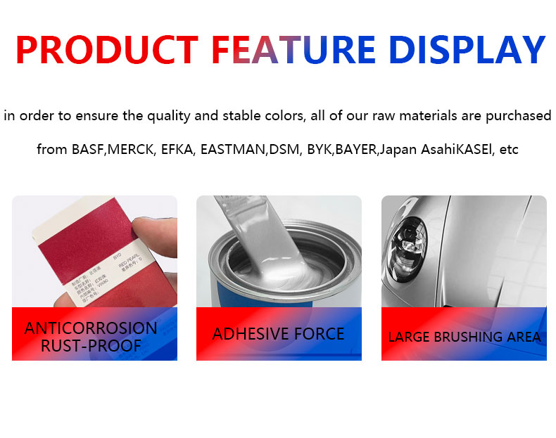 Precision Automotive Refinish Paint High Coverage Medium Coarse Silver Liquid Coating