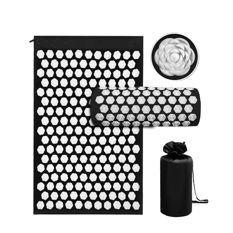 4 Colors Foot Relax Massage Acupressure Yoga Mat Resin Shakti Mat And Pillow