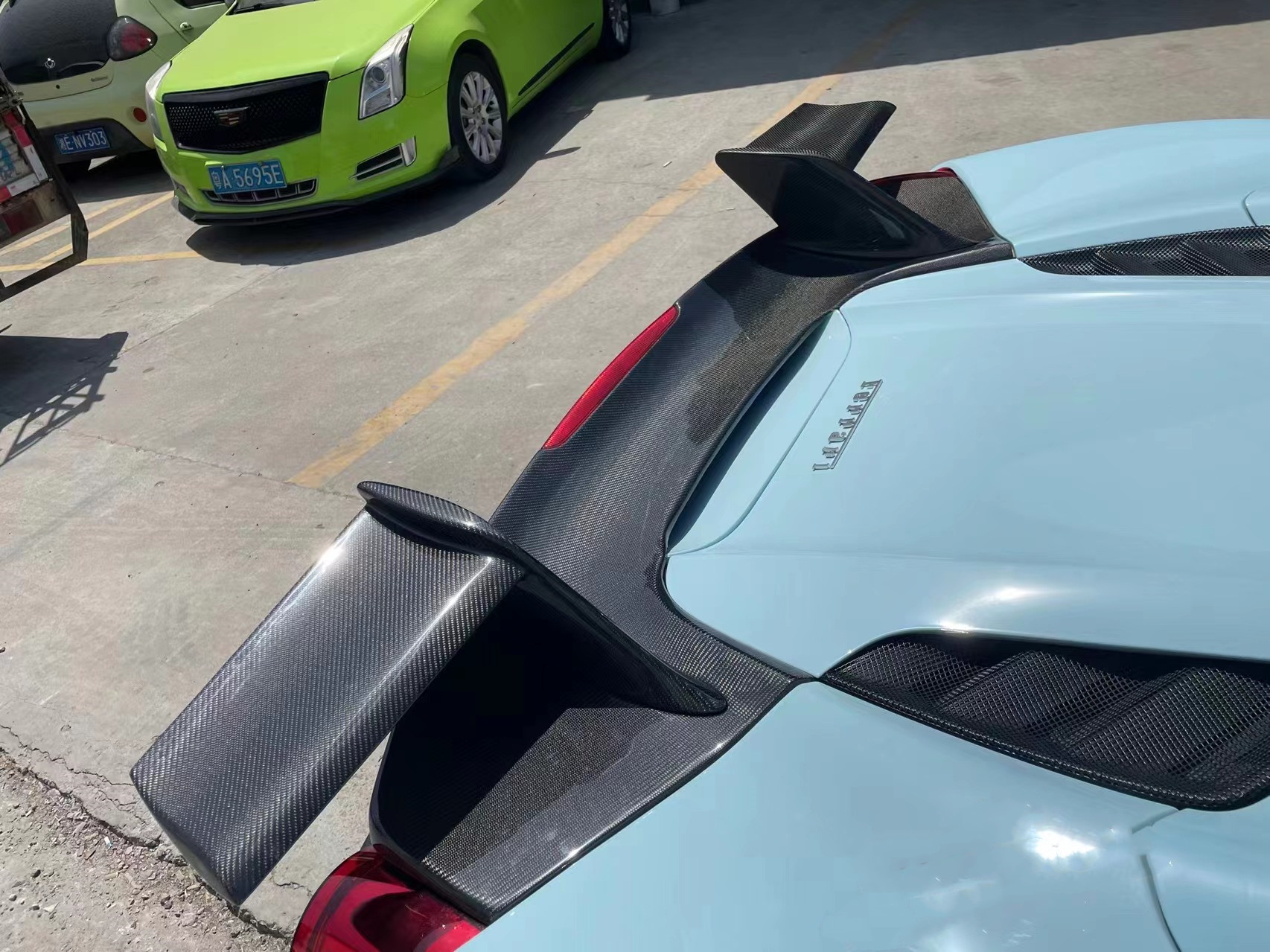 Auto Parts ForFerrari 488 Body Kit 488 Upgraded MSY Style Front and Rear Bumper Spoiler Carbon Fiber Body Kit