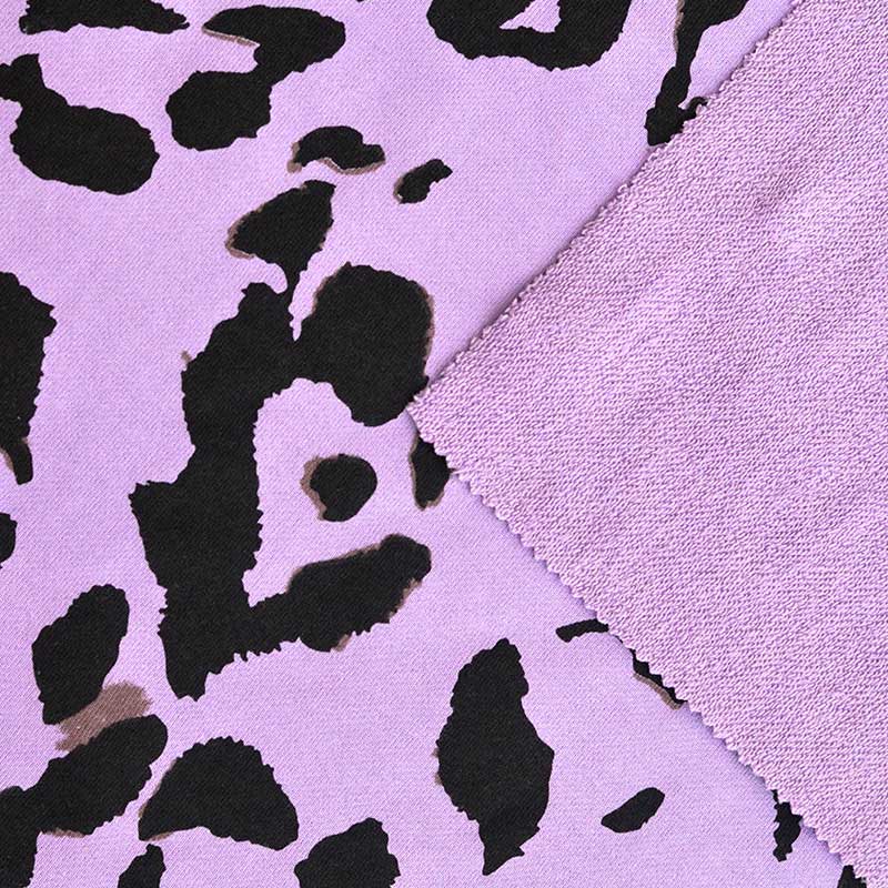 OEM 71% Cotton 29% Polyester Printed Sweater Knit Fabric By The Yard