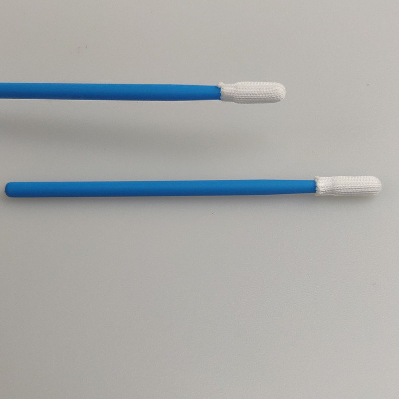 Short PP Stick Micro Polyester Cleaning Swab 100pcs/Bag For Cleanroom