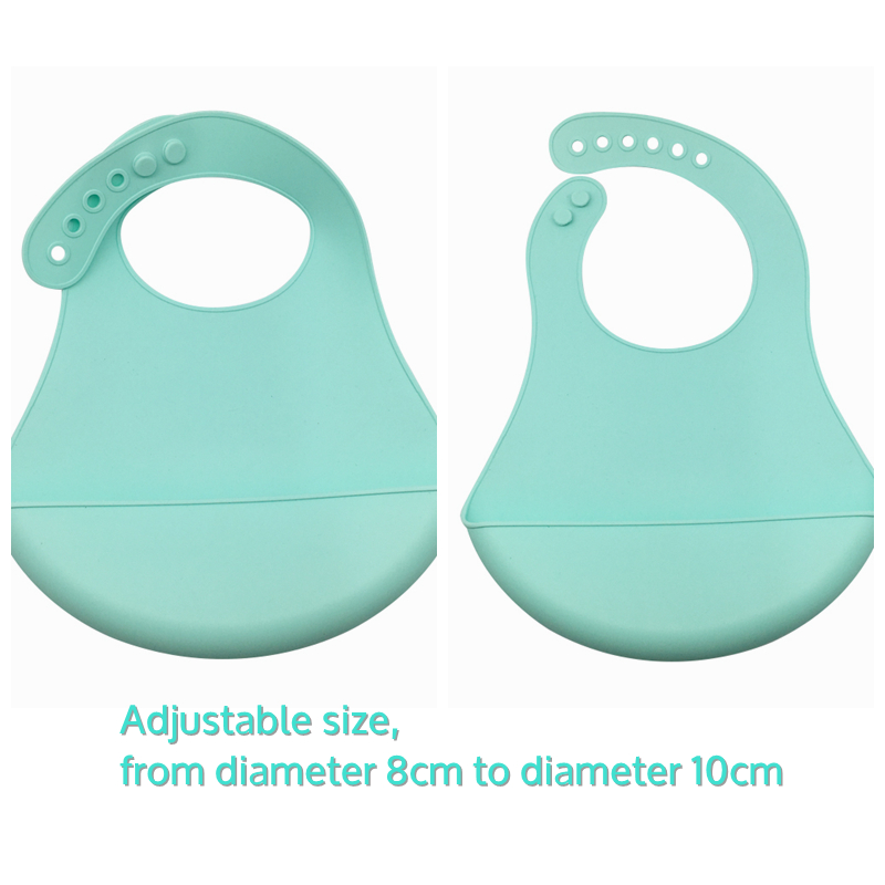 Hot selling 2018 Amazon Wholesale Waterproof Silicone babies Bib Infant Bib