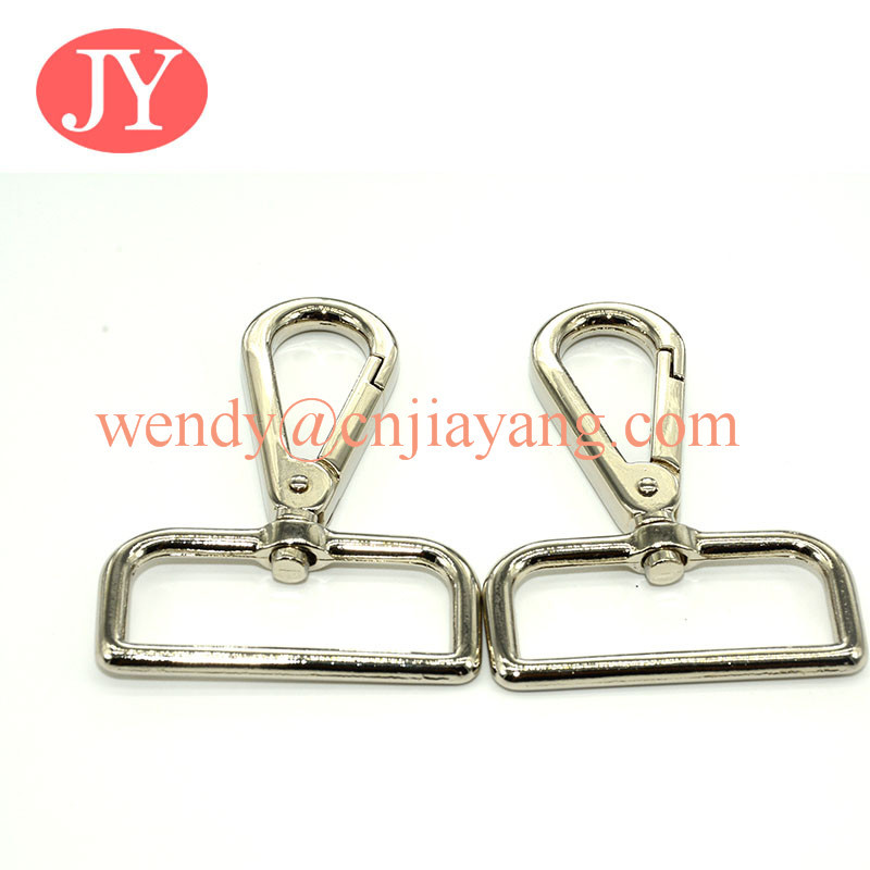 jiayang Fashion metal bag hardware snap hook for handbag accessory, custom hanger hook