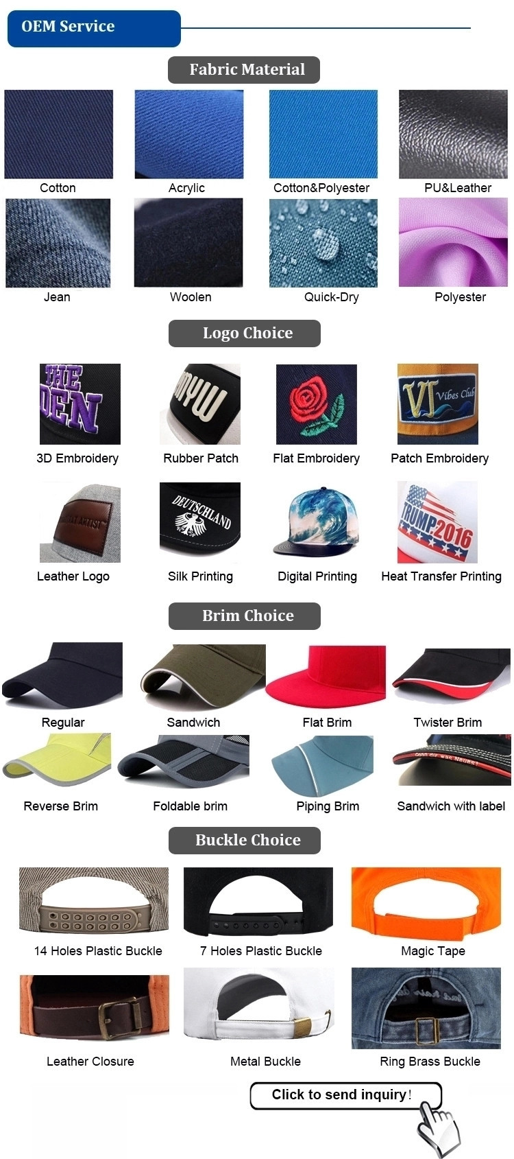 ACE customized all styles hats caps with logo design as your requirement baseball bucket hats