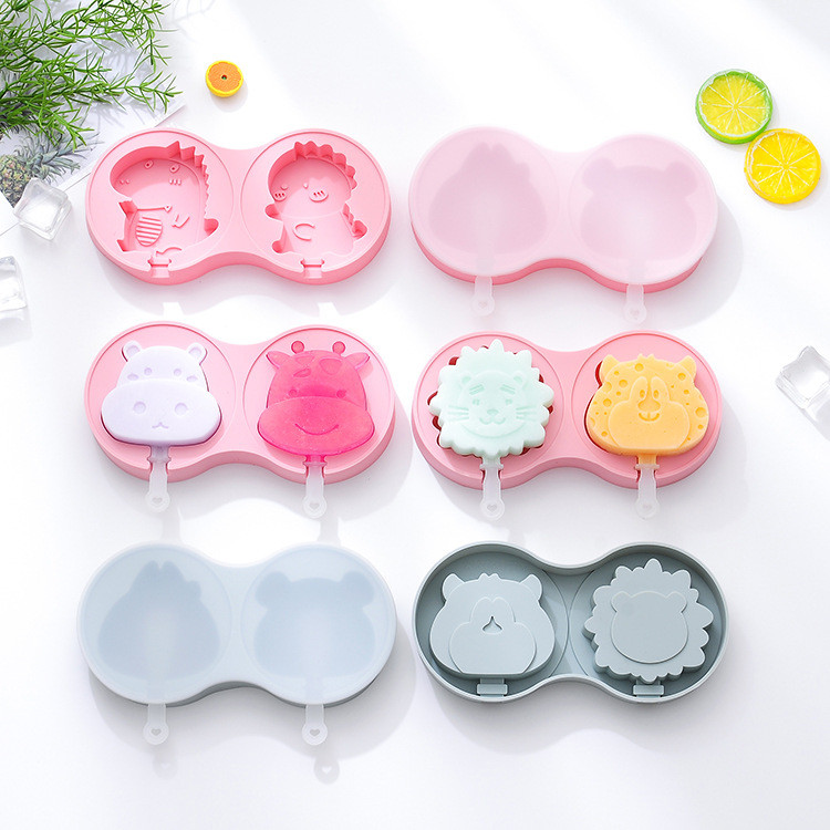 Silicone Popsicles Molds, Mini Popsicle Molds For Kids Baby Cute Shapes Silicone Popsicle Molds BPA Free Reusable Ice Cream Mold Popsicle Maker