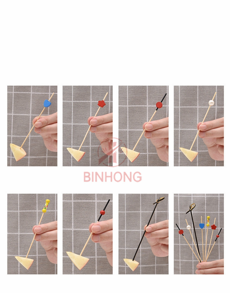 Bbq Accessories Long Bamboo Skewers Stick Bamboo Appetizer Toothpicks Of Sticks
