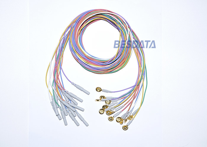 Medical Gold Plated EEG Electrode Cap Coated Gold Electrodes