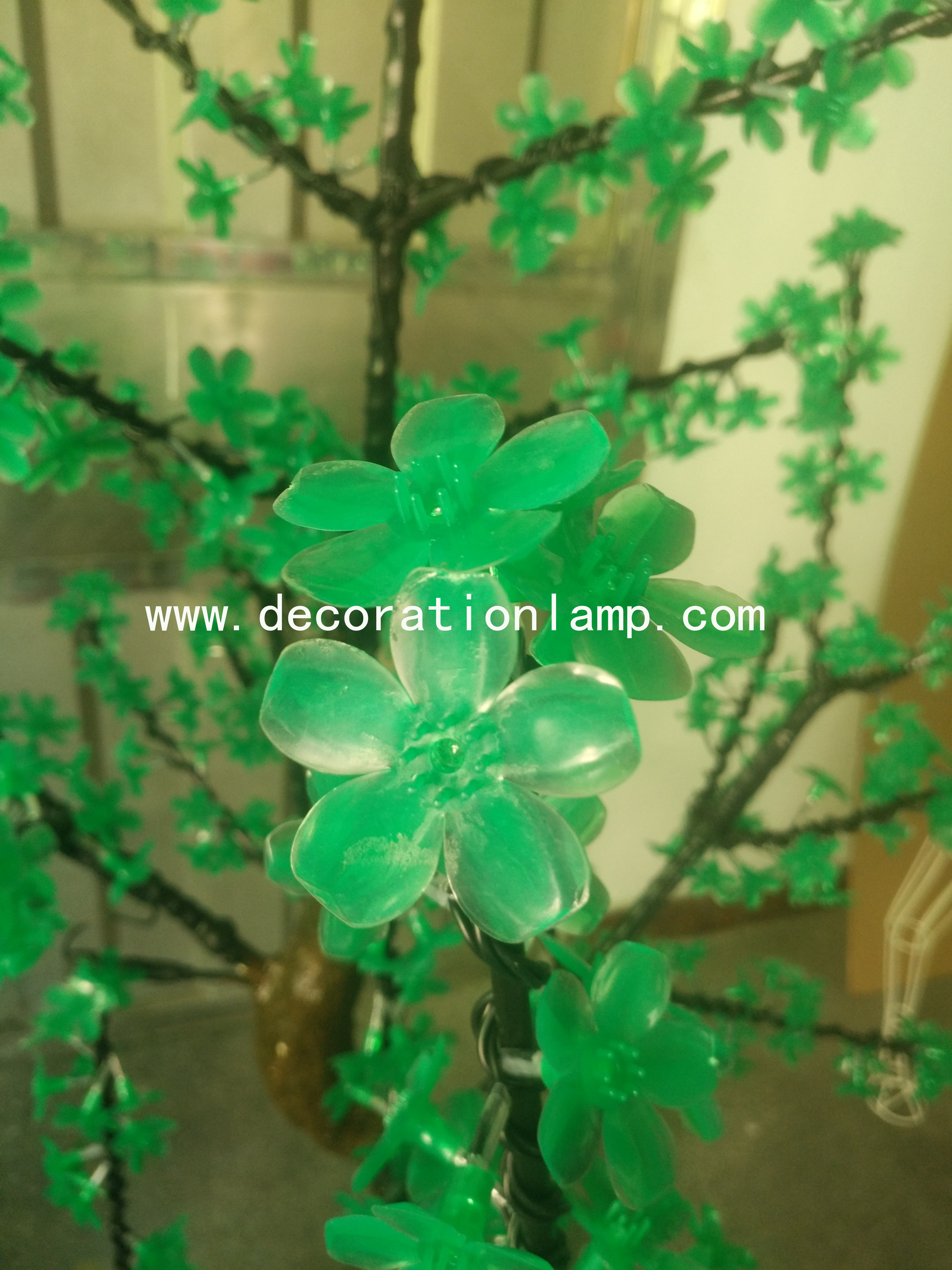 artificial trees with lights