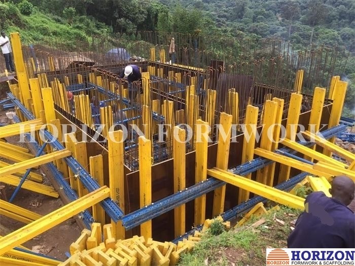Universal H20 Beam Wall Formwork Systems, 4m Height For Retaining Wall