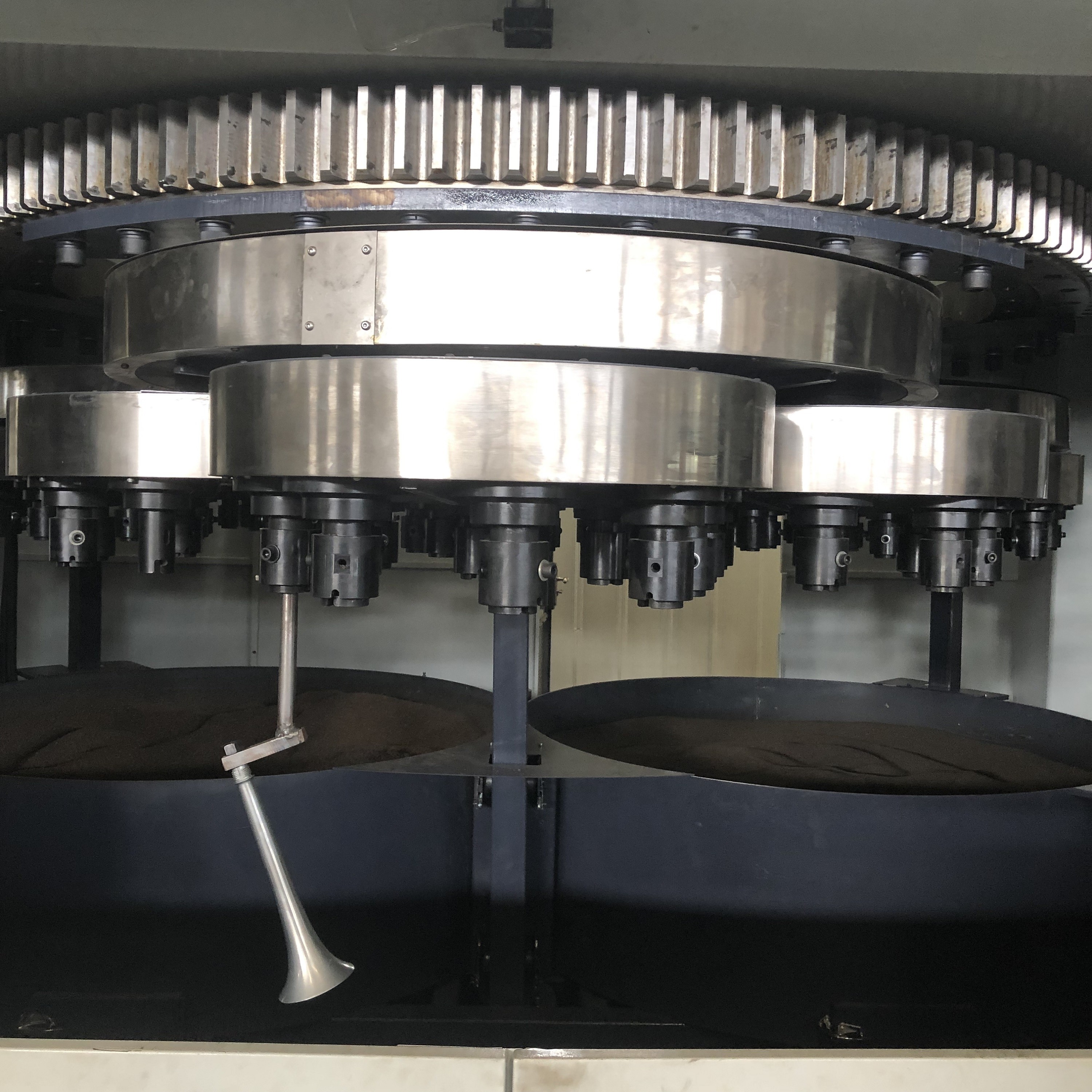 Rotary 35KW Automatic Brass Tube CNC Polishing Machine No Need Dusting