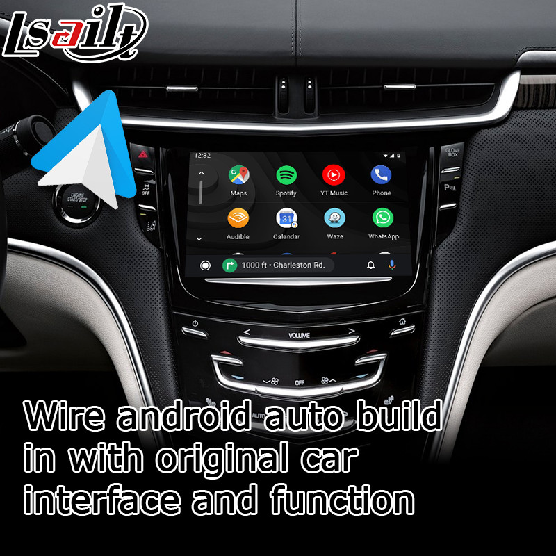 Cadillac XTS CUE system wireless carplay Android auto youtube play video interface by Lsailt Navihome