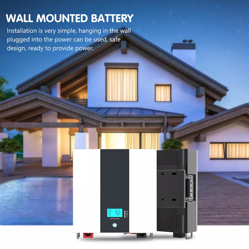 LiFePO4 Lithium Battery Household Solar Energy Storage Battery Deep Cycle OEM ODM 48V 100AH 200AH Lithium Battery Packs