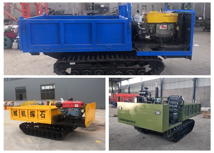 1 Ton Mini Track Transporter , Tracked Mini Dumper For Agriculture Transport