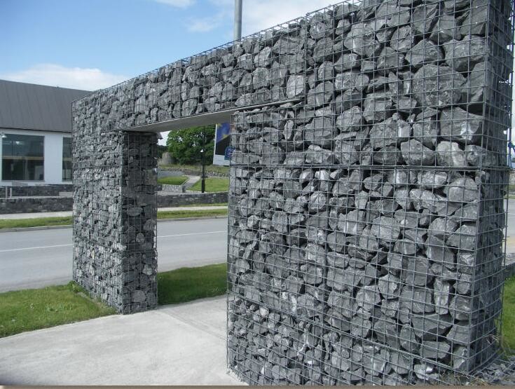 Construction Gabion Wire Mesh Rock Basket Retaining Wall 4.0mm-5.0mm Wire Gauge
